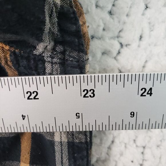 Carhartt Flannel Shirt Mens L Plaid Relaxed Fit Workwear American Workwear 46x31 - Picture 7 of 11